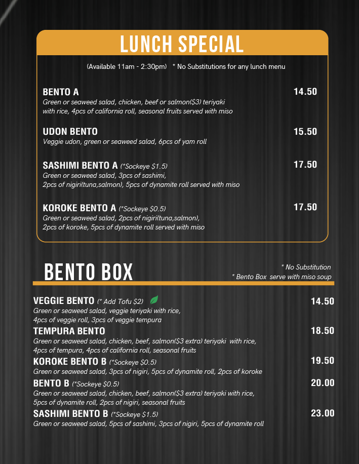 appetizer and tempura