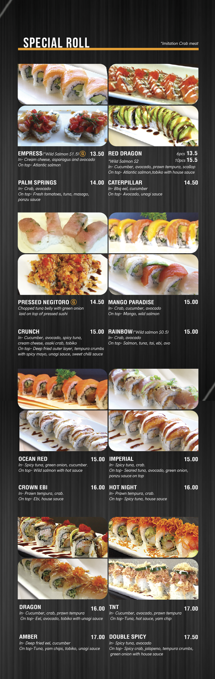 appetizer and tempura